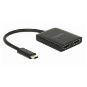 Adaptateur USB C vers HDMI DELOCK 87719 10 cm Noir