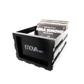 Caisse de stockage Enova Hifi pour jusqu'à 120 disques vinyle Noir
