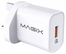 Magix Chargeur USB Mural Quick Charge 3.0 18W 3A, AC