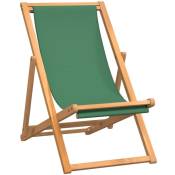 Vidaxl - Chaise de plage pliable Bois de teck solide