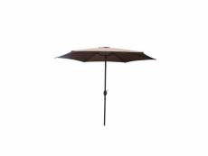 Portofino - parasol droit rond ø 3 m chocolat