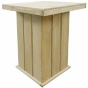 Bar de table à l'extérieur de 75x75x110cm en bois