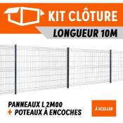 Easycloture - Kit clôture panneaux rigides fil 4 longueur