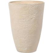 Haut Cache-Pot Beige en Forme de Vase 51 x 51 x 71