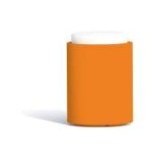 Pouf Comfy Rond Orange en Polymère Monacis 40 Cm -