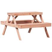 Table de pique-nique 105x134x75 cm bois massif de douglas