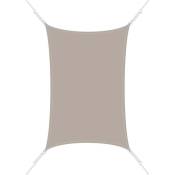 Easy Sail - Voile d'ombrage rectangle 3 x 4,5m - Taupe