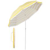 Parasol deporte inclinable resistant au vent fort rond