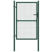 Vidaxl - Portail de clôture acier 100x175 cm vert