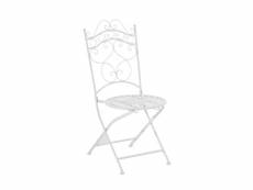 Chaise de jardin indra , blanc