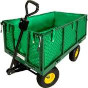 Chariot charrette de jardin main 550 kg outils jardinage