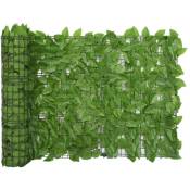 Vidaxl - cran de balcon avec feuilles vert 500x75 cm