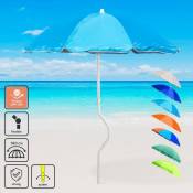 Parasol de plage 180 cm coupe-vent anti UV Prometeo