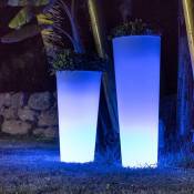 I Giardini Del Re - Vase lumineux rond Ficus en polye'thyle'ne