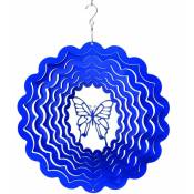 Spin-art Spinners - Mobile à vent papillon bleu 30cm
