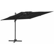 Vidaxl - Parasol cantilever à double toit Noir 400x300