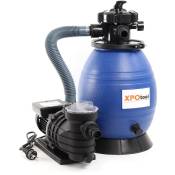 Filtre à sable 370W 26L Cuve de filtration Pompe auto-amorçante