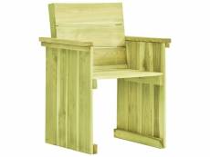 Vidaxl chaise de jardin bois de pin imprégné 49033