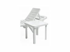 Tables d'appoint carrée 470 mm pour chaise longue