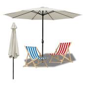 Hengda 2.7m Parasol UV40+ Protection Solaire Inclinable