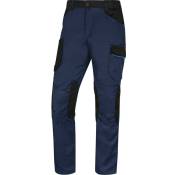 Pantalon de travail multipoches mach 2 V3 bleu marine/bleu