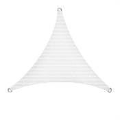 Voile d'ombrage en polyéthylène blanc / 5x5x5m (triangle)