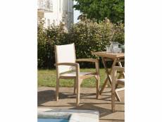 Harris - ensemble de 2 fauteuils de jardin en bois