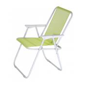 Iperbriko - Chaise pliante Lanzarote vert lime 52x44x75
