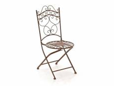 Chaise de jardin indra , marron antique