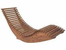 Chaise longue en bois naturel brescia 91891