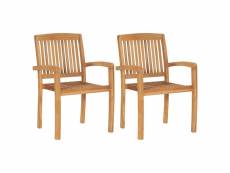 Vidaxl chaises de jardin 2 pcs avec coussins gris bois