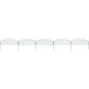 Vidaxl - Ensemble de clôture de jardin arquée 77,3x26
