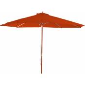 Parasol Florida, parasol de marché, ø 3m polyester/bois