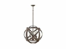 Suspension extérieure carson, 47 cm, fer antique,