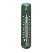 Thermométre extérieur Vert en métal 30x6.5cm - Nature