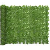 Écran de balcon avec feuilles vert 300x150 cm vidaXL