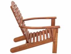 Vidaxl chaise adirondack bois d'acacia massif 46321