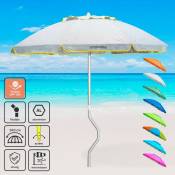 Parasol de plage aluminium leger visser protection