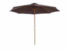 Outsunny parasol rond grande taille diamètre 3 m bois