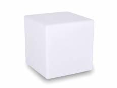 Cube lumineux cube en polyéthylène blanc