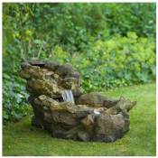 Ubbink - Fontaine de jardin chute d'eau Aspen à éclairage