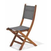 Chillvert - Chaise de Jardin Pliante Bois 50,65x49,60x93,20