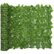 Vidaxl - cran de balcon avec feuilles vert 500x100