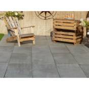 Classgarden - terrasse beton gris 16 m² - 32 dalles