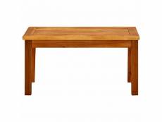 Vidaxl table basse de jardin 70x40x36 cm bois solide