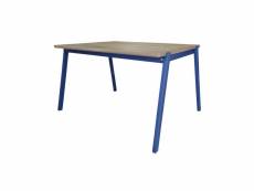 Table de jardin pour enfant en bois d'acacia bleu -