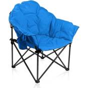 Chaise de camping pliable et légère avec porte-gobelet,