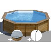 Kit piscine bois Gré Violette 2 ø 5,00 x 1,27 m +