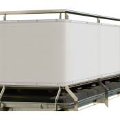 Brise vue pour balcon SolVision PB2 pes 500x90cm Blanc