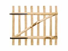 Vidaxl portillon simple de clôture bois de noisetier